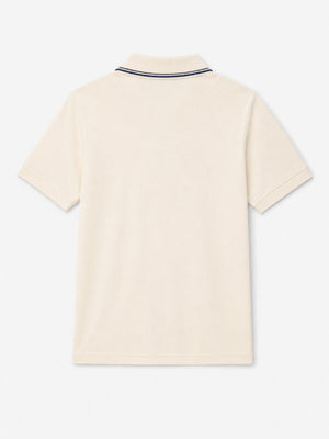 Premium Off White Polo T-Shirt for Men with V-Neck Design