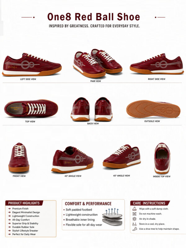 ONE8 RED BALL LIFESTYLE SNEAKER – VIRAT EDITION